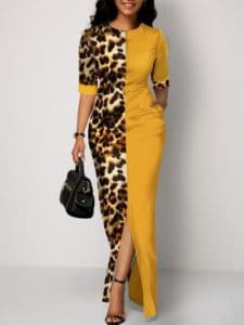 فستان سهرة أصفر (2)