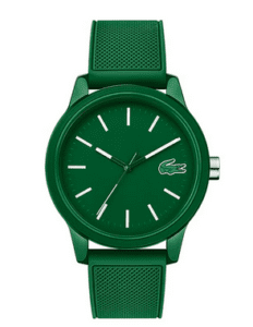 ساعة لاكوست خضراء بتصميم رائع.